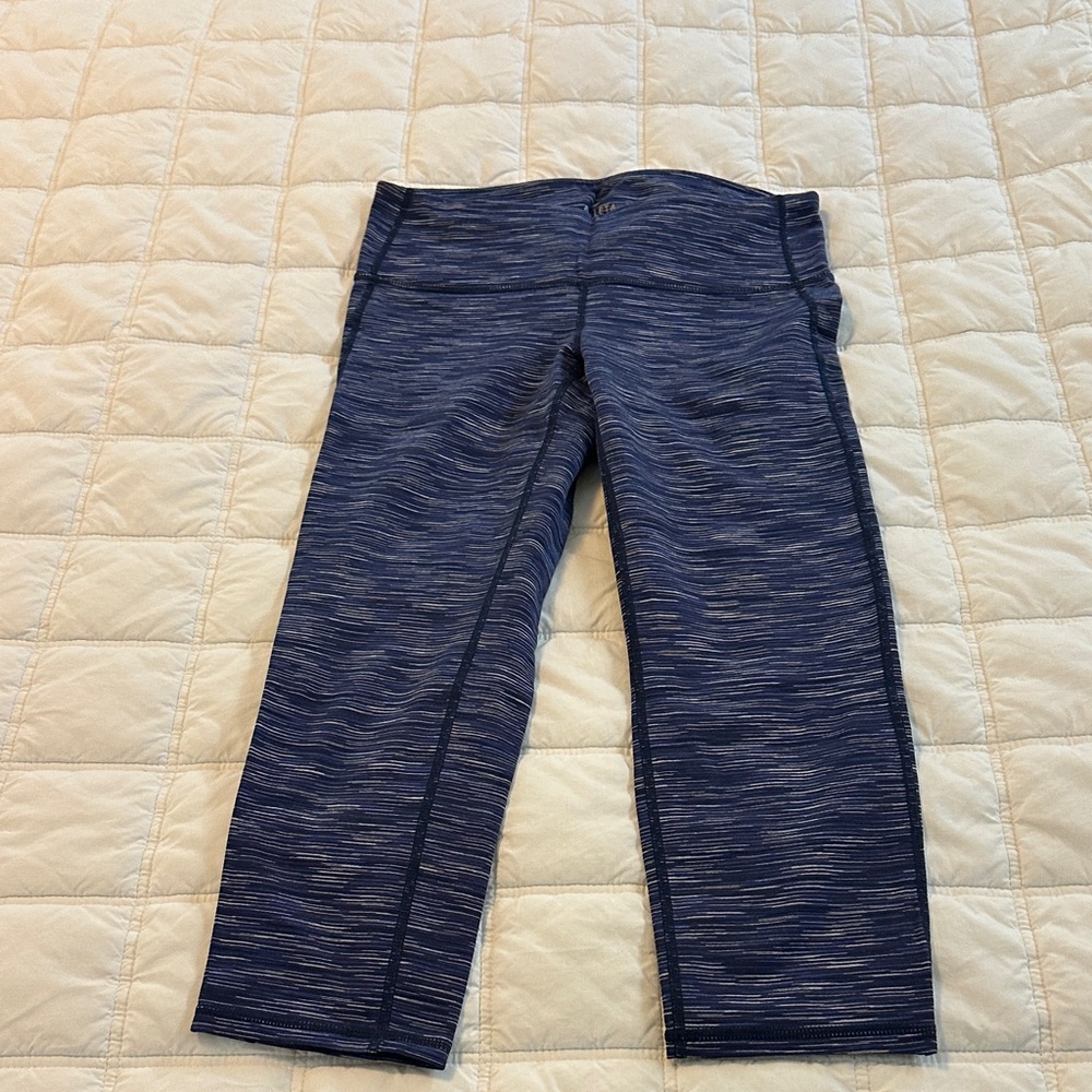 Athleta Blue Patterned Leggings